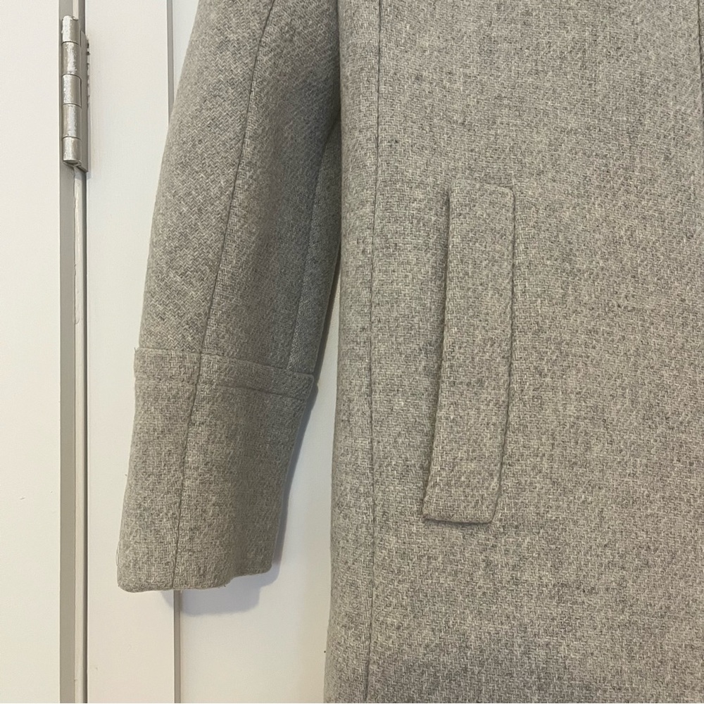 J.Crew Stadium-Cloth Cocoon Coat in Heather Grey Size 2 - Picture 4 of 15